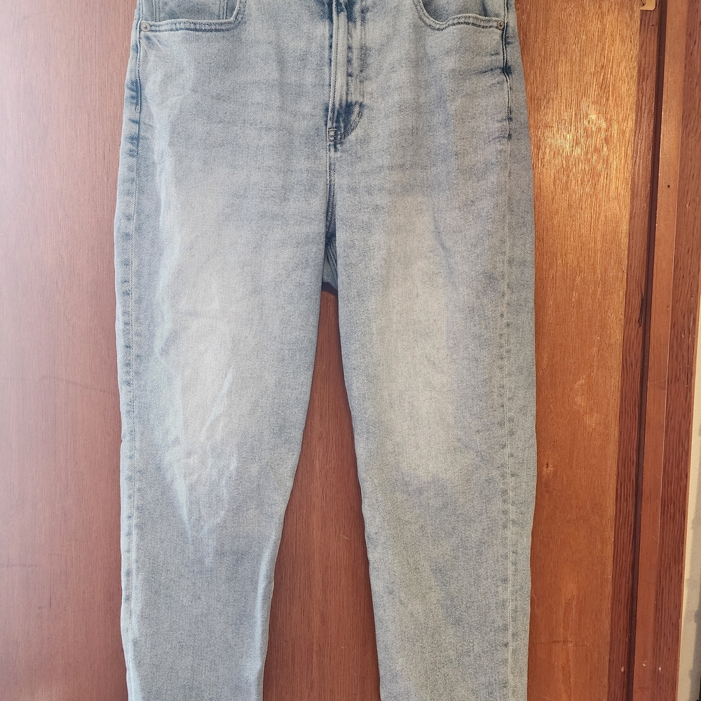 American Eagle Outfitters Women's 12 Short Real Good Faded Blue Jeans Relaxed